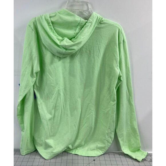 Columbia Women's Sun Trek Hooded Pullover Sz. M Green Lightweight Long Sleeve - Picture 5 of 11